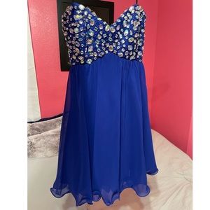 Embellished Blue Dress